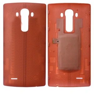 Lg G4 H815 H814 Deri Arka Kapak Pil Kapağı-Kahverengi