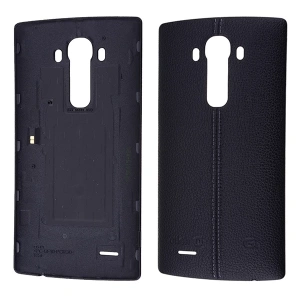 Lg G4 H815 H814 Deri Arka Kapak Pil Kapağı-Siyah
