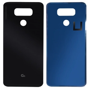 Lg G6 Arka Pil Batarya Kapağı Lens Cam-Siyah