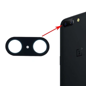 Oneplus 5 Kamera Lens Kapak Cam-Siyah