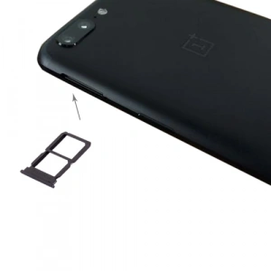 Oneplus 5 Sim Kart Hafıza Kart Kapağı Tutucu-SİYAH