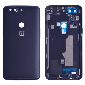 Oneplus 5T Arka Pil Batarya Kapağı Kasa Kapak-Siyah