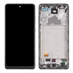 Samsung A72 Sm-A725 Tam Boyutlu Çıtalı OLED Lcd Dokunmatik Ekran