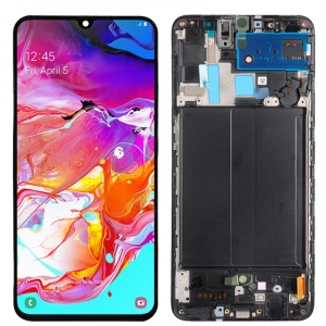 Samsung Galaxy A70 Sm-A705Fn Çıtalı Lcd Dokunmatik Ekran Servis Orjinali