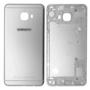 Samsung Galaxy C7 C7000 İçin Arka Kapak Kasa Kapak-Gümüş