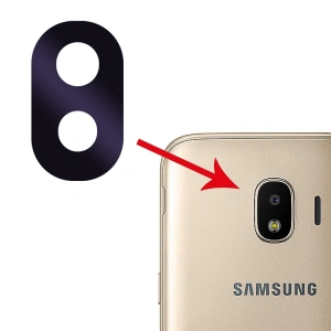 Samsung Galaxy J2 Pro J2018 J250 İçin Kamera Lens Kapak Cam-Siyah