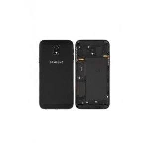 Samsung Galaxy J330 Arka Kasa Full Pil Kapağı Siyah J3 Pro 2017