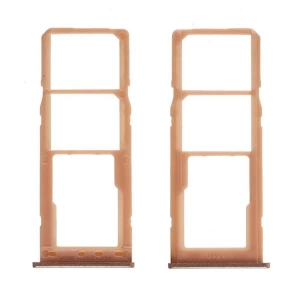 Samsung Galaxy M10 SM-M105 Sim Hafıza Kart Kapağı Tutucu-GOLD