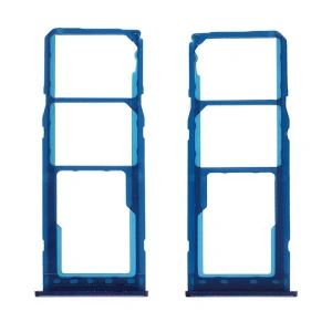 Samsung Galaxy M10 SM-M105 Sim Hafıza Kart Kapağı Tutucu-MAVİ