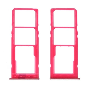 Samsung Galaxy M10 SM-M105 Sim Hafıza Kart Kapağı Tutucu-PEMBE