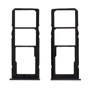 Samsung Galaxy M10 SM-M105 Sim Hafıza Kart Kapağı Tutucu-SİYAH