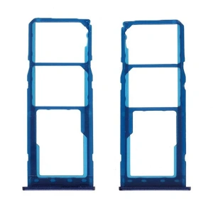 Samsung Galaxy M20 SM-M205 Sim Hafıza Kart Kapağı Tutucu-MAVİ