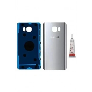 Samsung Galaxy Note 5 Arka Pil Kapağı Silver (B7000 15Ml Hediyeli)