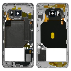 Samsung Galaxy S6+ Edge Plus G928 İçin Full Orta Kasa-Gri