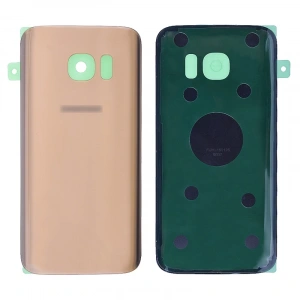 Samsung Galaxy S7 Edge G935 İçin Arka Pil Kapağı Lens-Gold