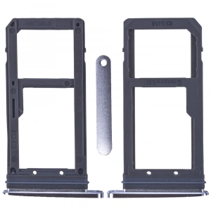 Samsung Galaxy S7 G930 İçin Sim Hafıza Kart Kapağı-GRİ