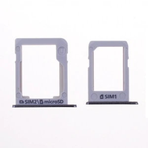Samsung Galxy E5 E500 Sim1 Sim2 Hafiza Kart Kapağı-GRİ