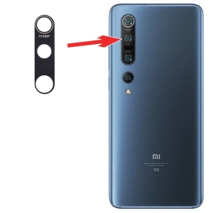 Xiaomi Mi 10 Pro 5G Arka Kamera Camı Lens-Siyah