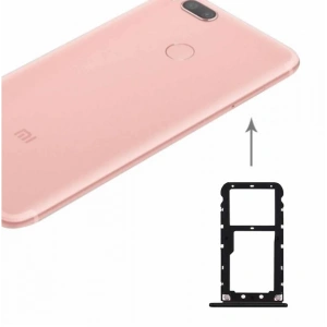 Xiaomi Mi 5x,A1 Sim Hafıza Kart Kapağı Tutucu-SİYAH