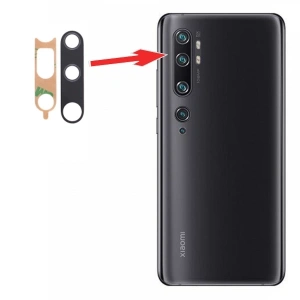 Xiaomi Mi Note 10 Pro-Mi Cc9 Pro Arka Kamera Camı Lens-Siyah