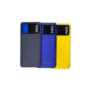 Xiaomi Poco M3 Arka Kapak Pil Kapağı Sarı