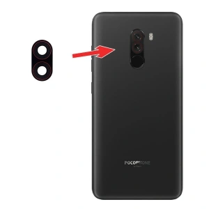 Xiaomi Pocophone F1 Kamera Lens Camı-Siyah