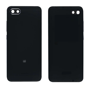 Xiaomi Redmi 6A Kasa Kapak Arka Pil Batarya Kapağı-Siyah