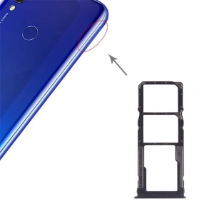 Xiaomi Redmi 7  Sim Hafıza kart Kapağı Tutucu-SİYAH