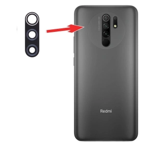 Xiaomi Redmi 9 Arka Kamera Camı Lens-Siyah