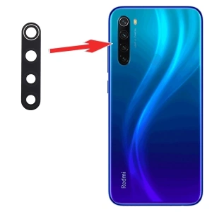 Xiaomi Redmi Note 8 Arka Kamera Camı Lens-Siyah