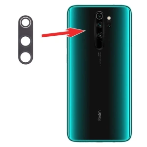 Xiaomi Redmi Note 8 Pro Arka Kamera Camı Lens-Siyah