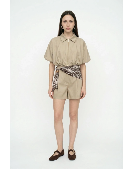 Mint Yeşili Balon Ceket