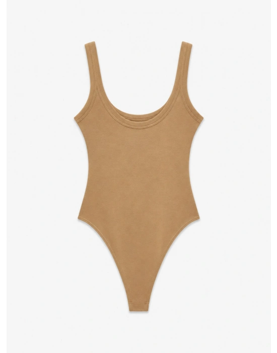 Vizon Kalın Askılı Bodysuit