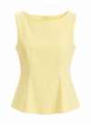 Sarı Peplum Bluz