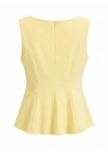 Sarı Peplum Bluz