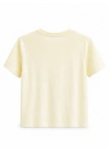 Bisiklet Yaka Açık Sarı T-shirt