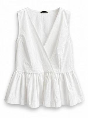 Poplin Kuşaklı Peplum Bluz