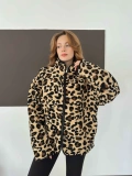 Desenli Peluş Polar Leopar