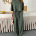 Modal Kumaş Rahat Kalıp Takım Yeşil