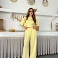 Modal Kumaş Rahat Kalıp Takım Sarı
