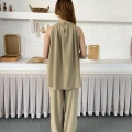 Modern Halter Yaka Tasarım Takım Haki