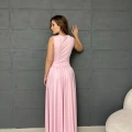 Allice Uzun Long Elbise Pembe