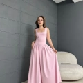 Allice Uzun Long Elbise Pembe