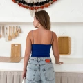 Askılı Sandy Crop Lacivert