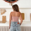Askılı Sandy Crop Pembe