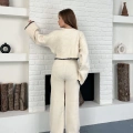 Çoban Dikiş Triko Takım Ekru