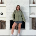Düğme Detay Urban Rain Yağmurluk Yeşil