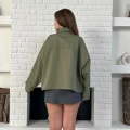Düğme Detay Urban Rain Yağmurluk Yeşil