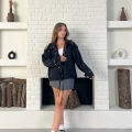 Düğme Detay Urban Rain Yağmurluk Siyah