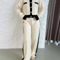 Elegant Line Triko Takım Bej